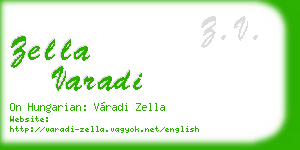 zella varadi business card